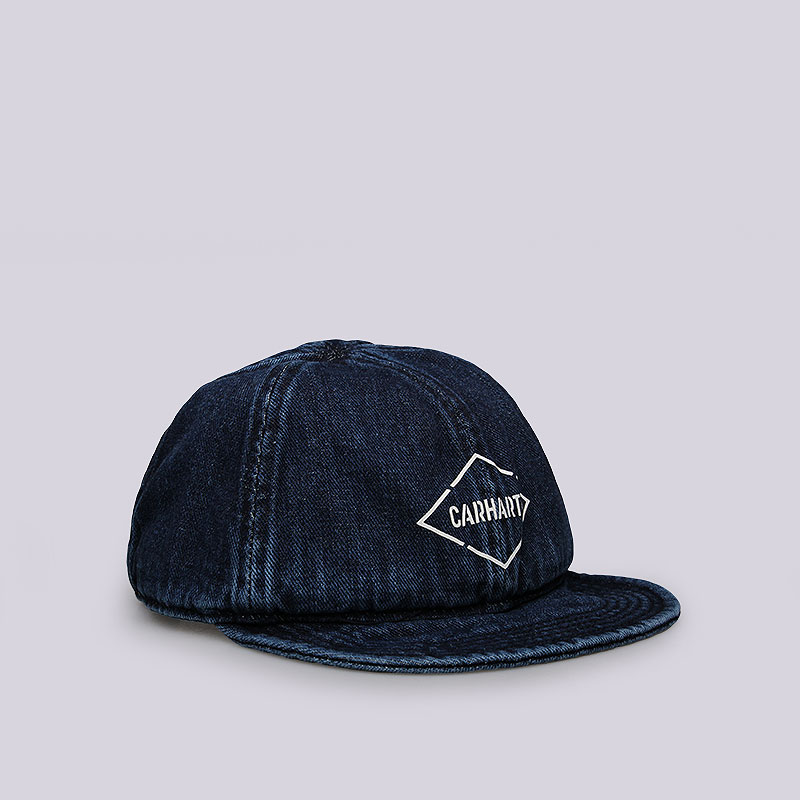 мужская синяя кепка Carhartt WIP Booth Cap L022632-blue rinsed - цена, описание, фото 2